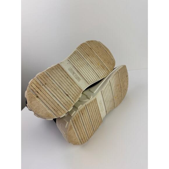 MIU MIU PRADA BLACK / GRAY KNIT 5T285C LETTERING LOGO SOCK HI TOP SNEAKERS 37 - Picture 8 of 12